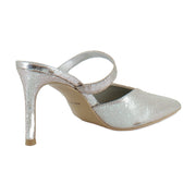 Silver Metallic Leather