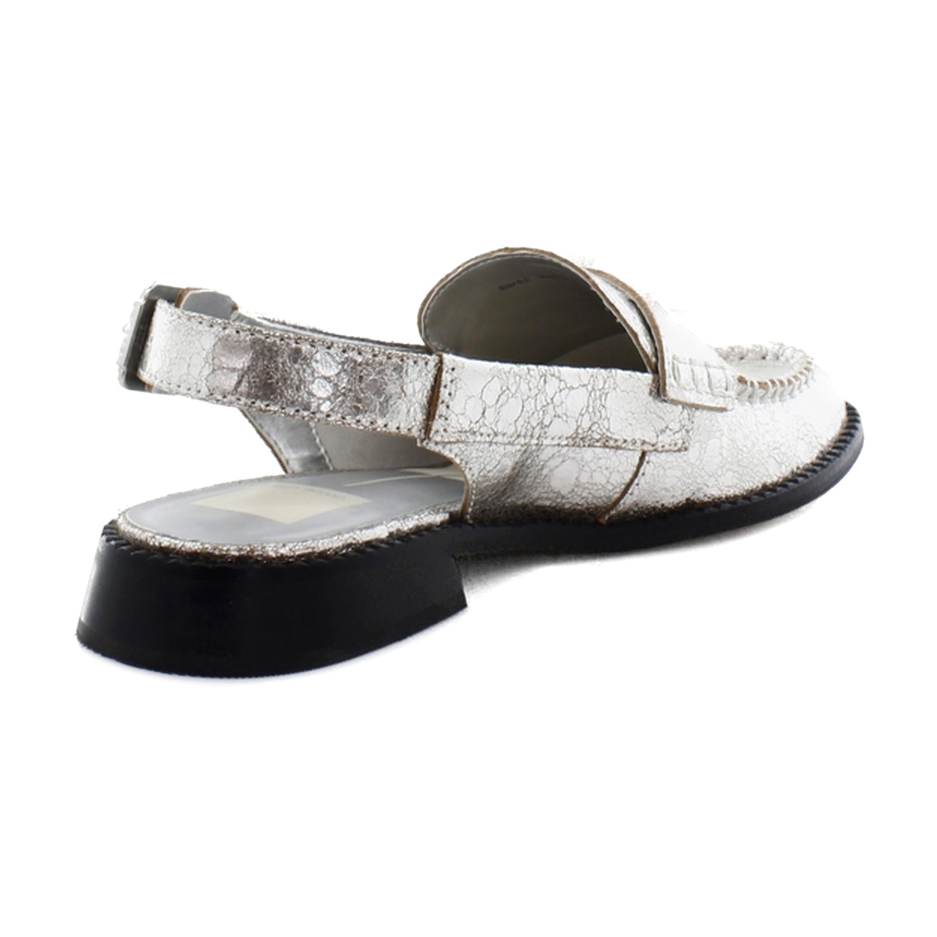 Silver Crackled Leather