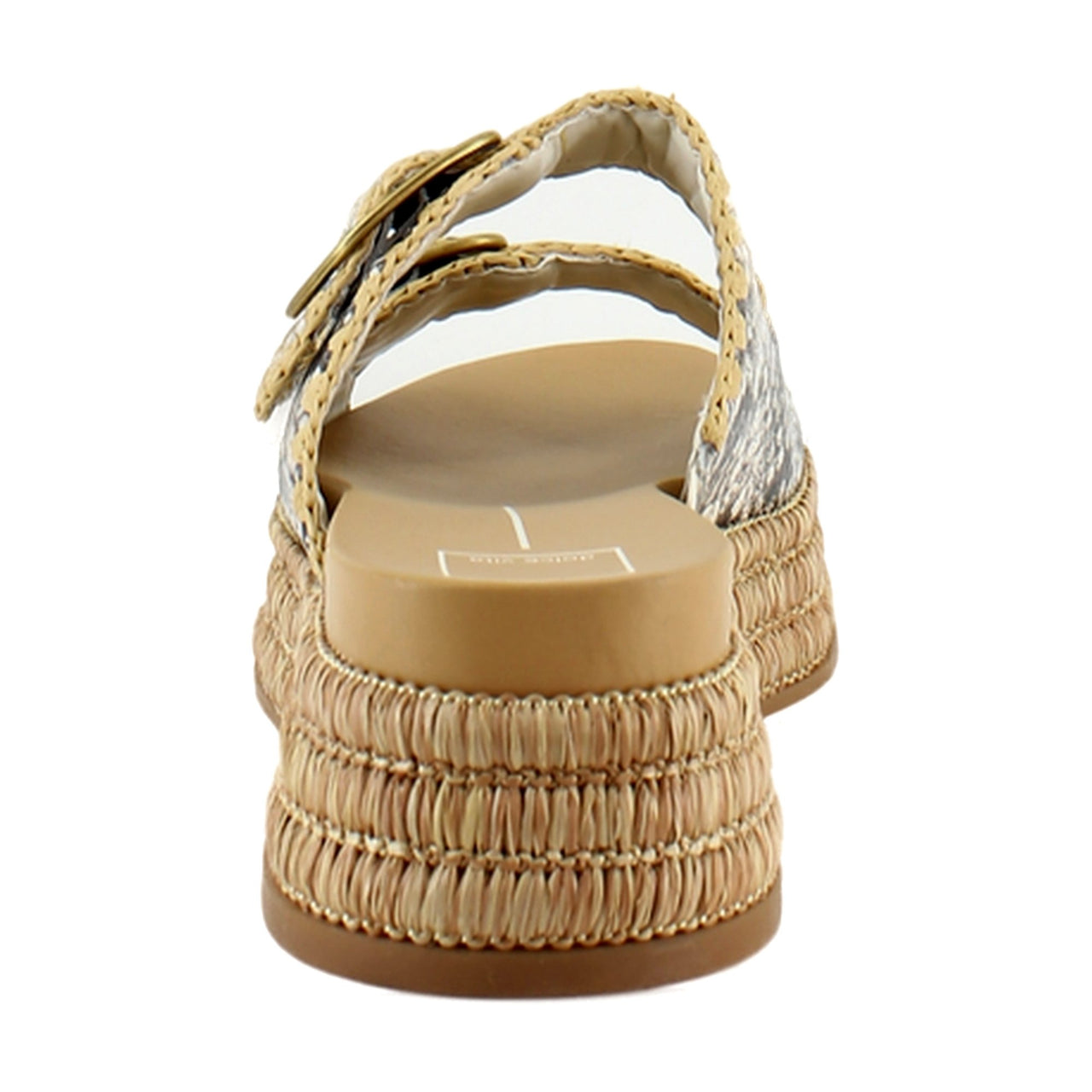 Black/White Embossed Leather