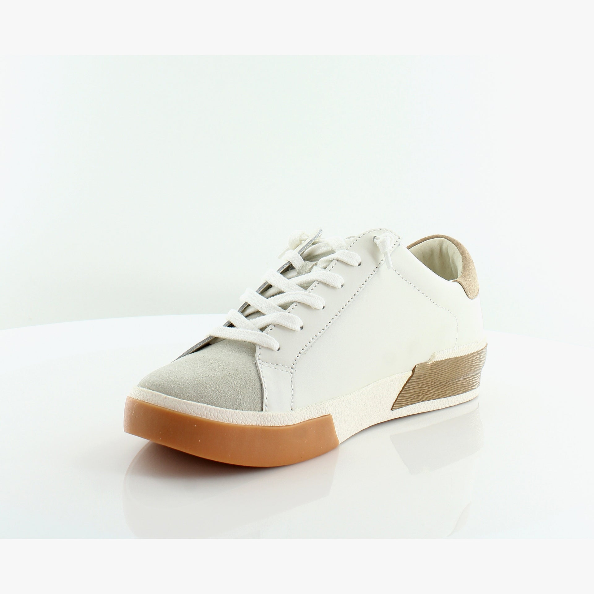 White/Tan Leather