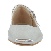 Silver Distressed Leather