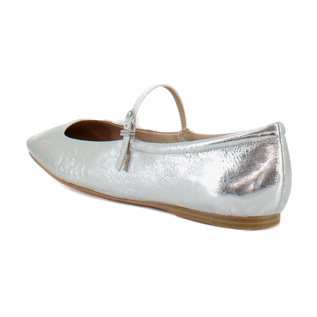 Silver Distressed Leather