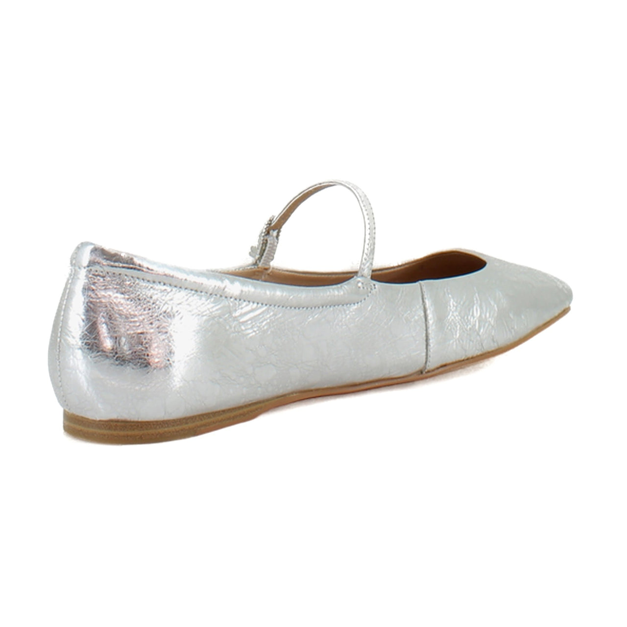 Silver Distressed Leather