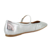 Silver Distressed Leather