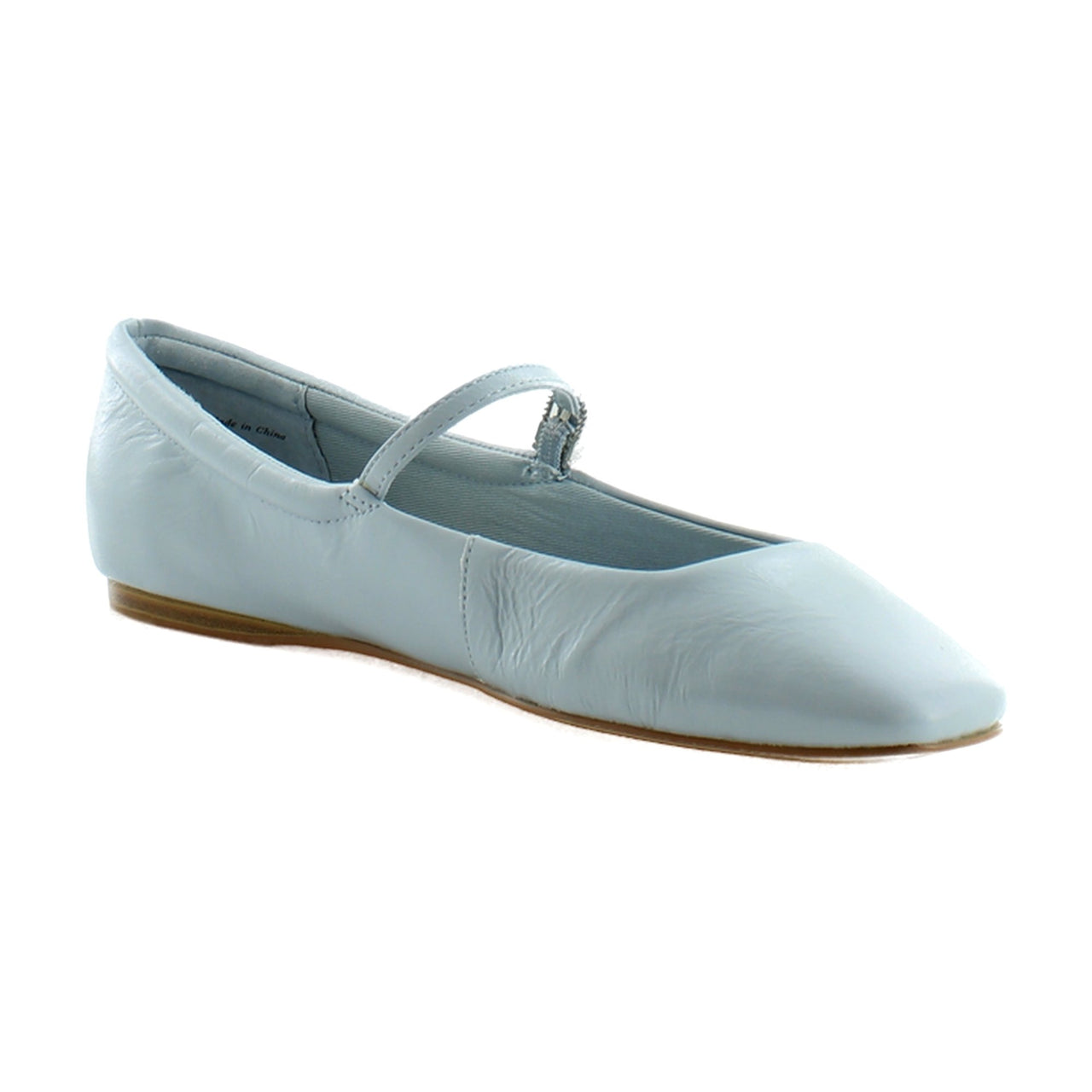 Sky Blue Crinkle Patent