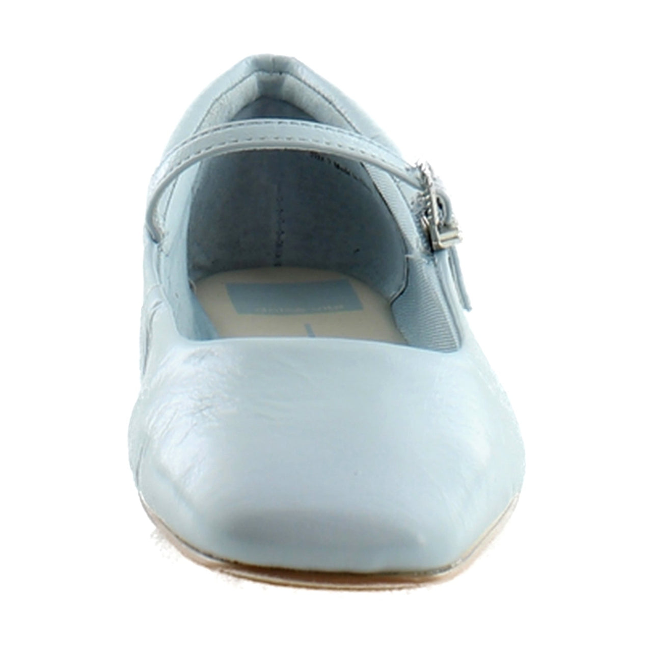 Sky Blue Crinkle Patent