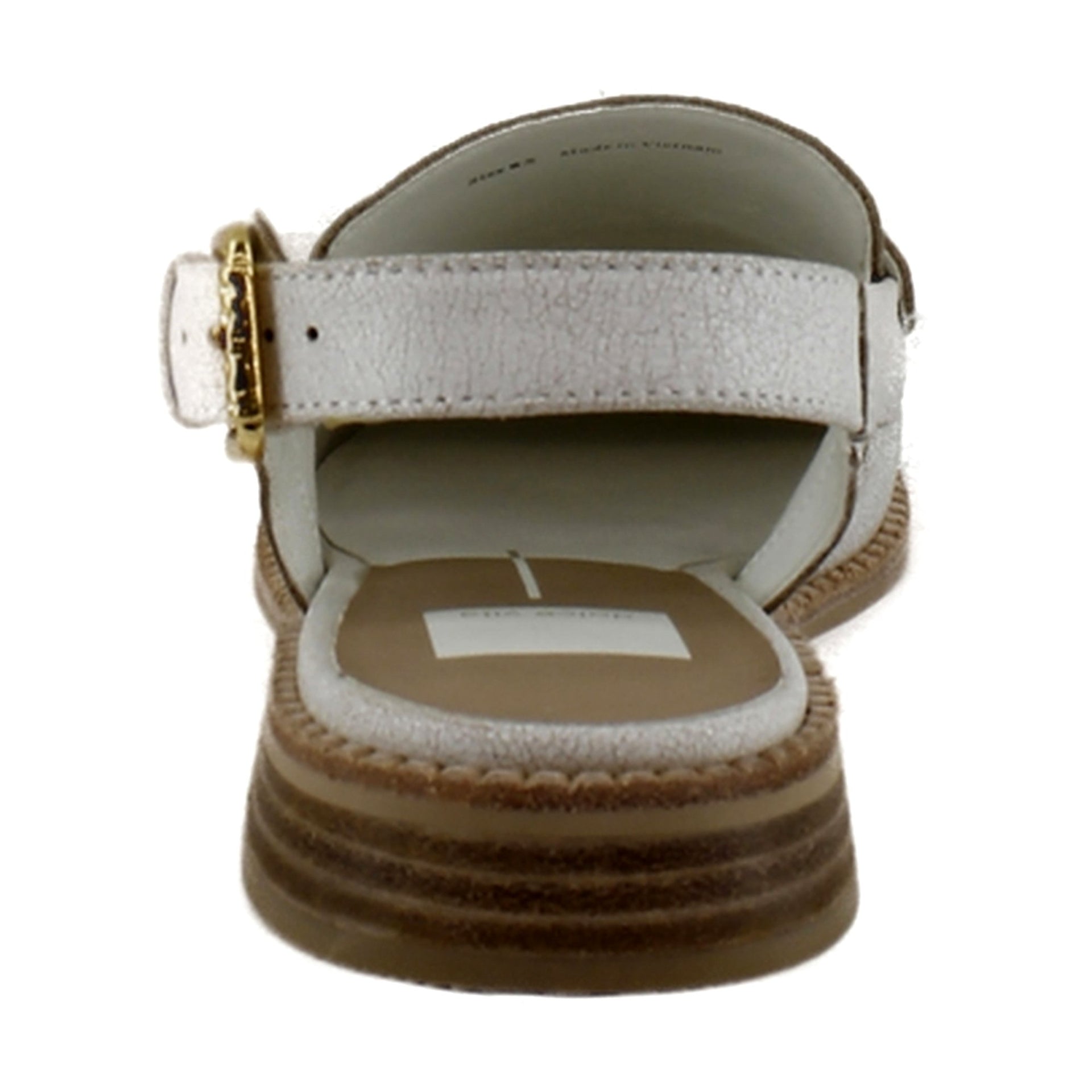 Off White Crackled Leather