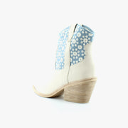 Blue Floral Nubuck