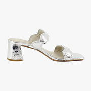 Silver Distressed Leather