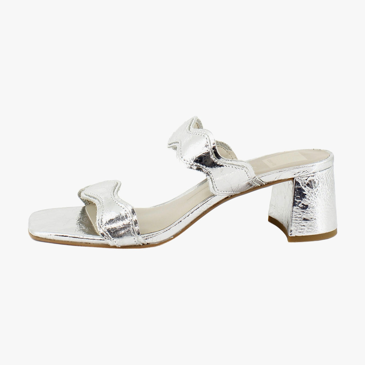 Silver Distressed Leather