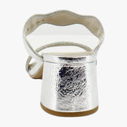 Silver Distressed Leather