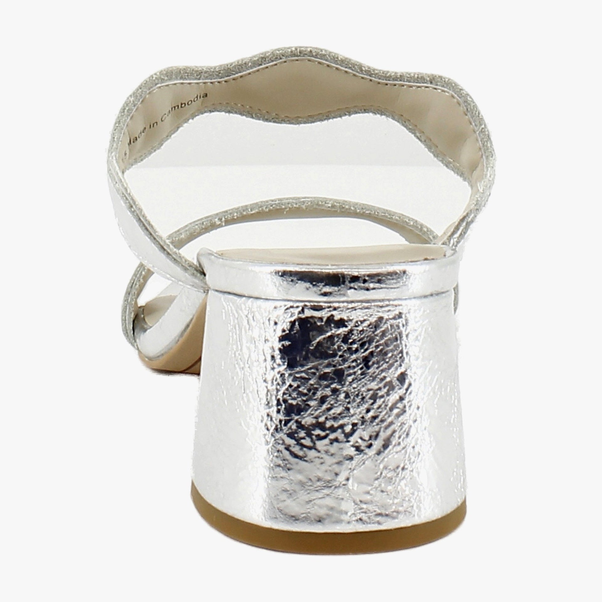 Silver Distressed Leather