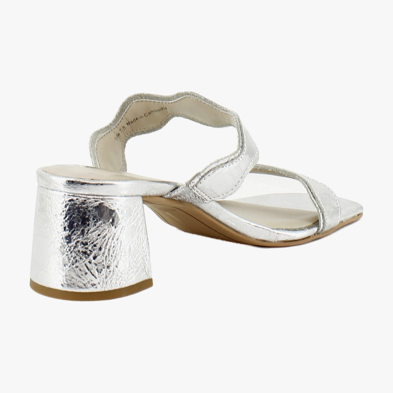 Silver Distressed Leather