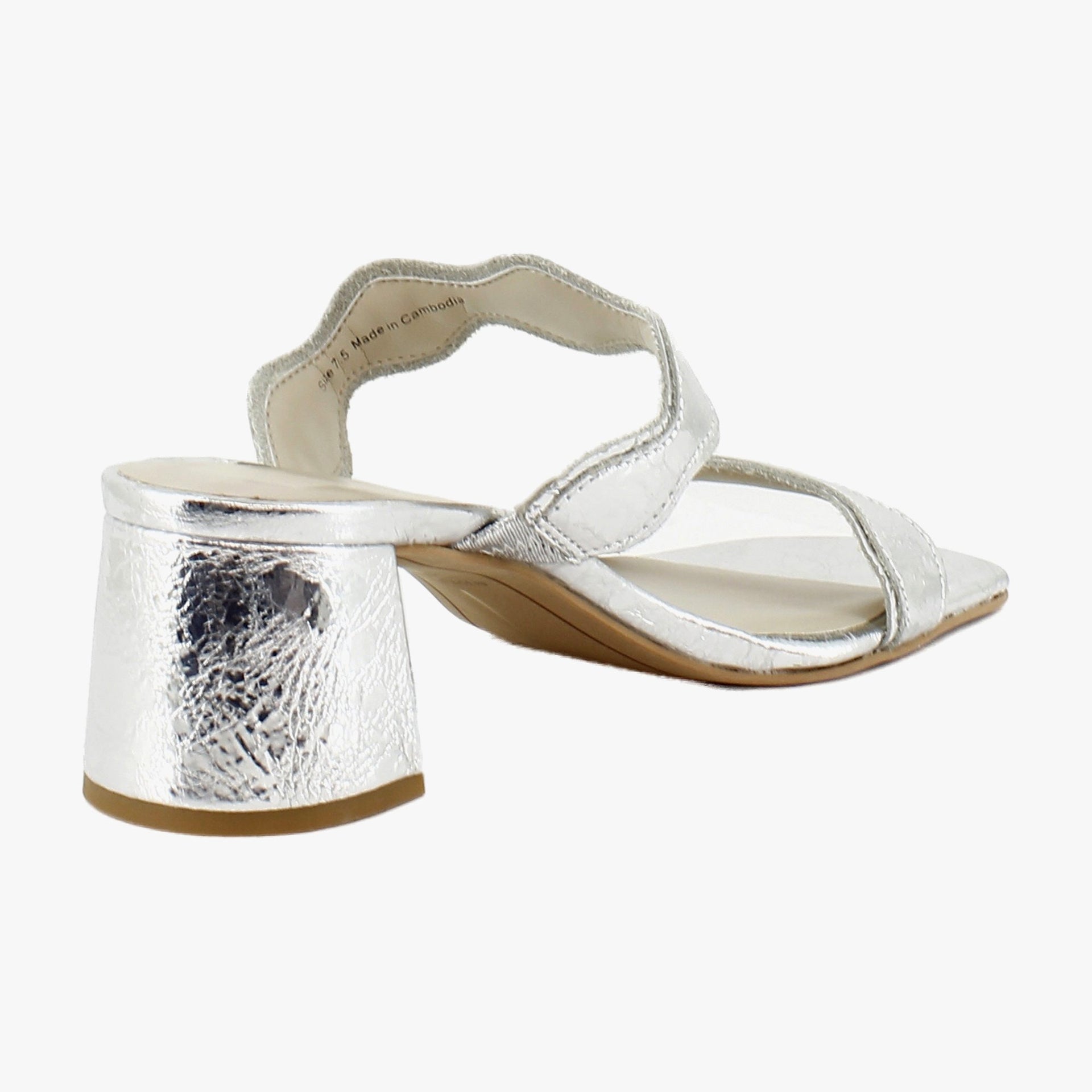 Silver Distressed Leather