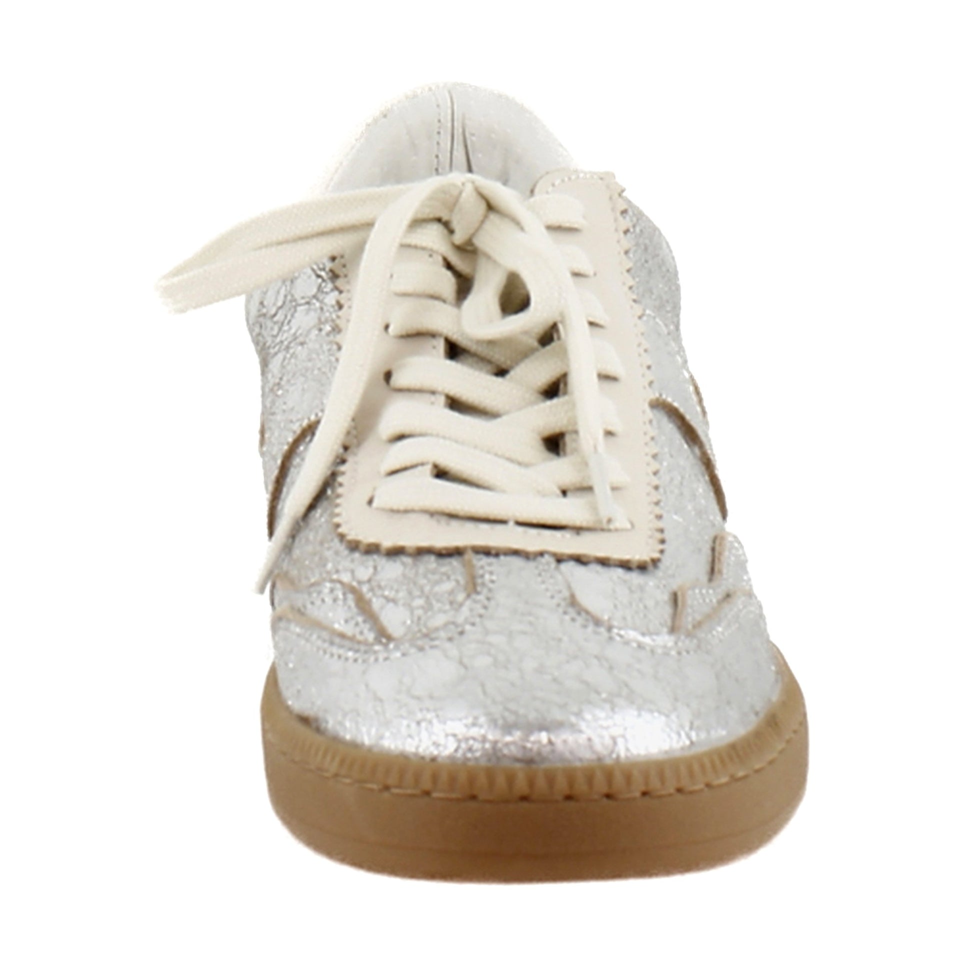 Silver Distressed Leather