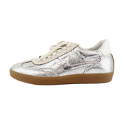 Silver Distressed Leather