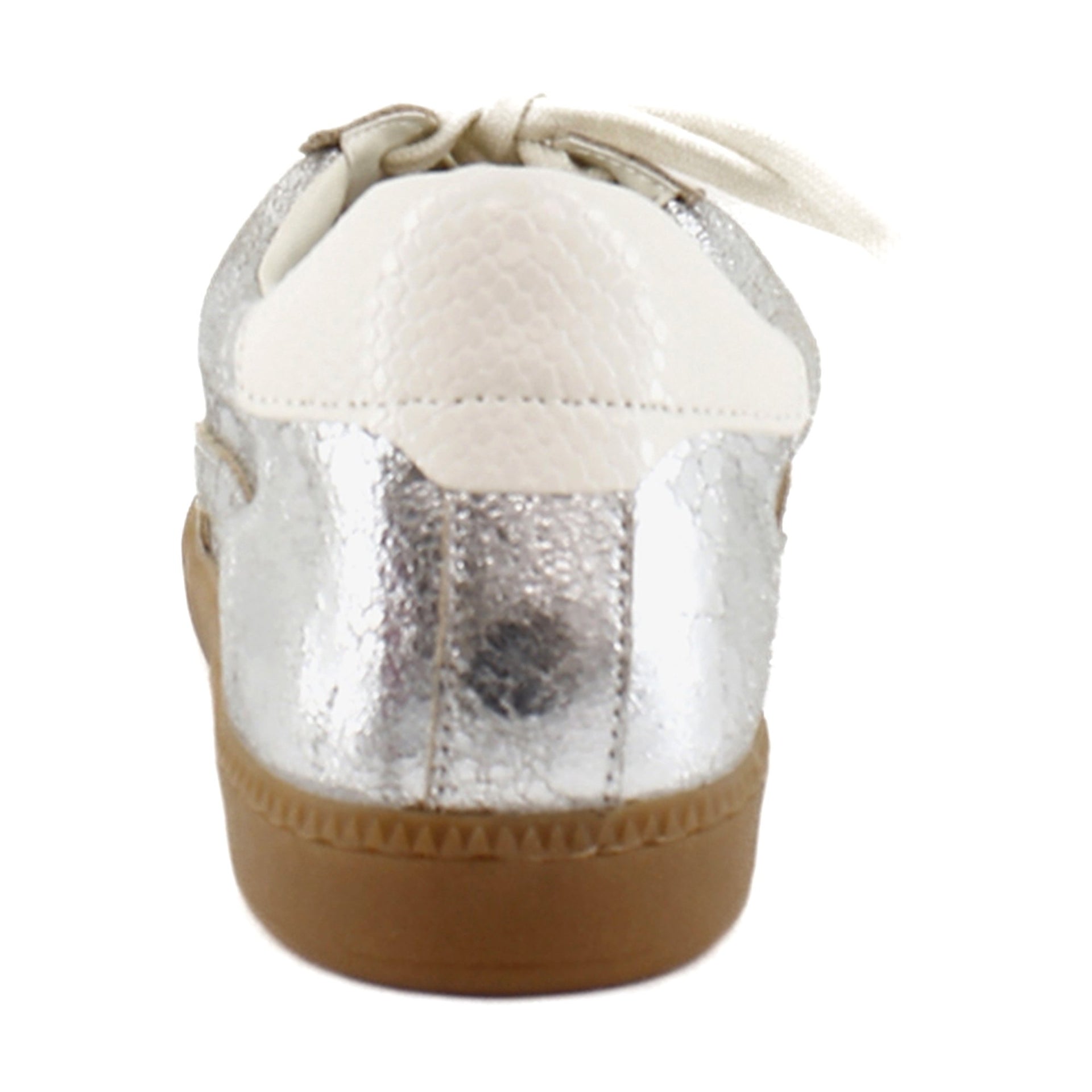 Silver Distressed Leather