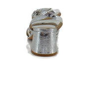 Silver Distressed Leather