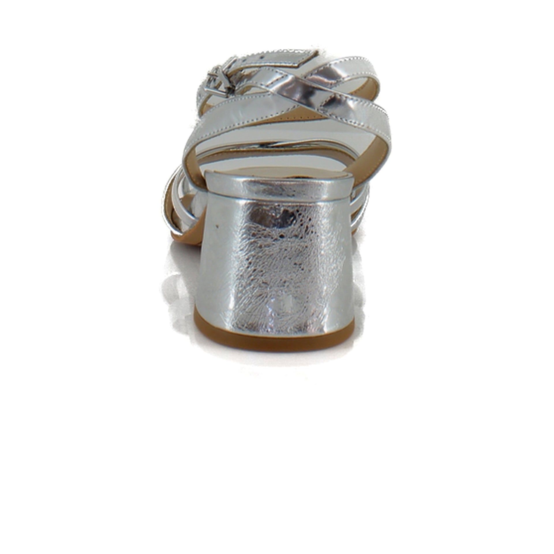 Silver Distressed Leather