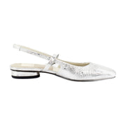 Silver Distressed Leather