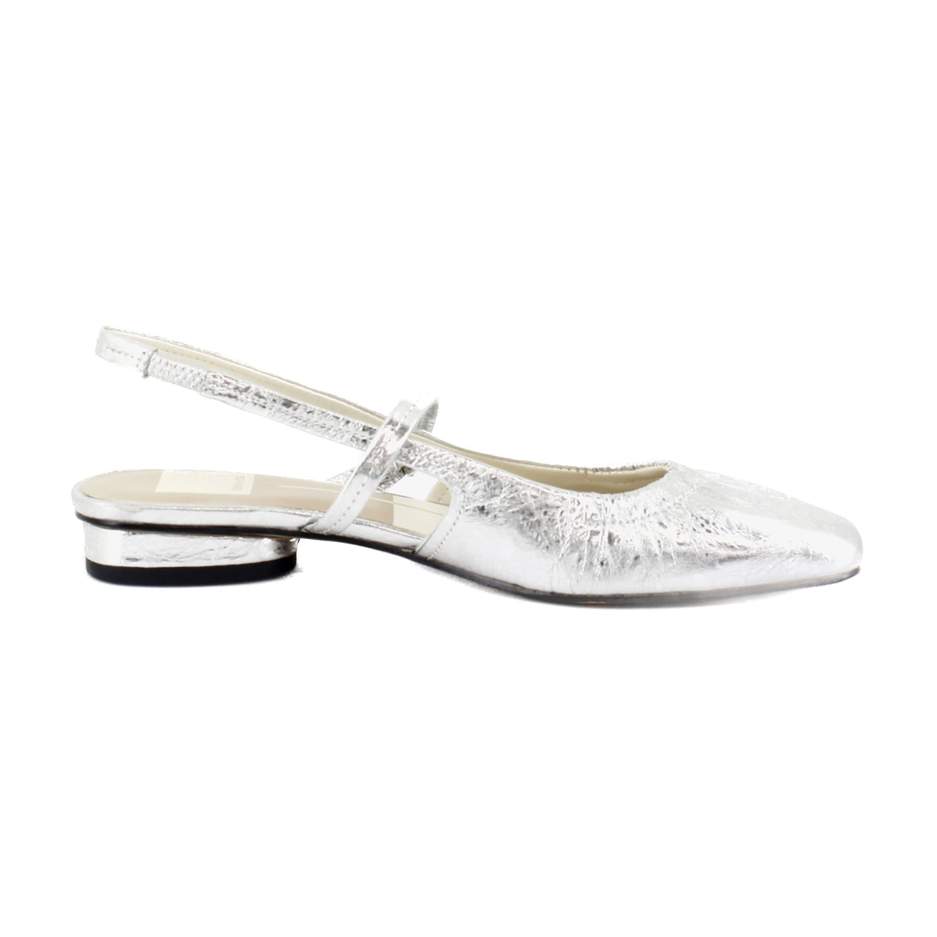 Silver Distressed Leather