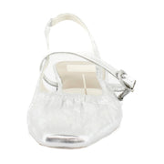 Silver Distressed Leather