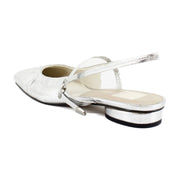 Silver Distressed Leather