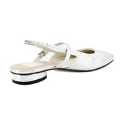 Silver Distressed Leather