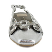 Silver Distressed Leather