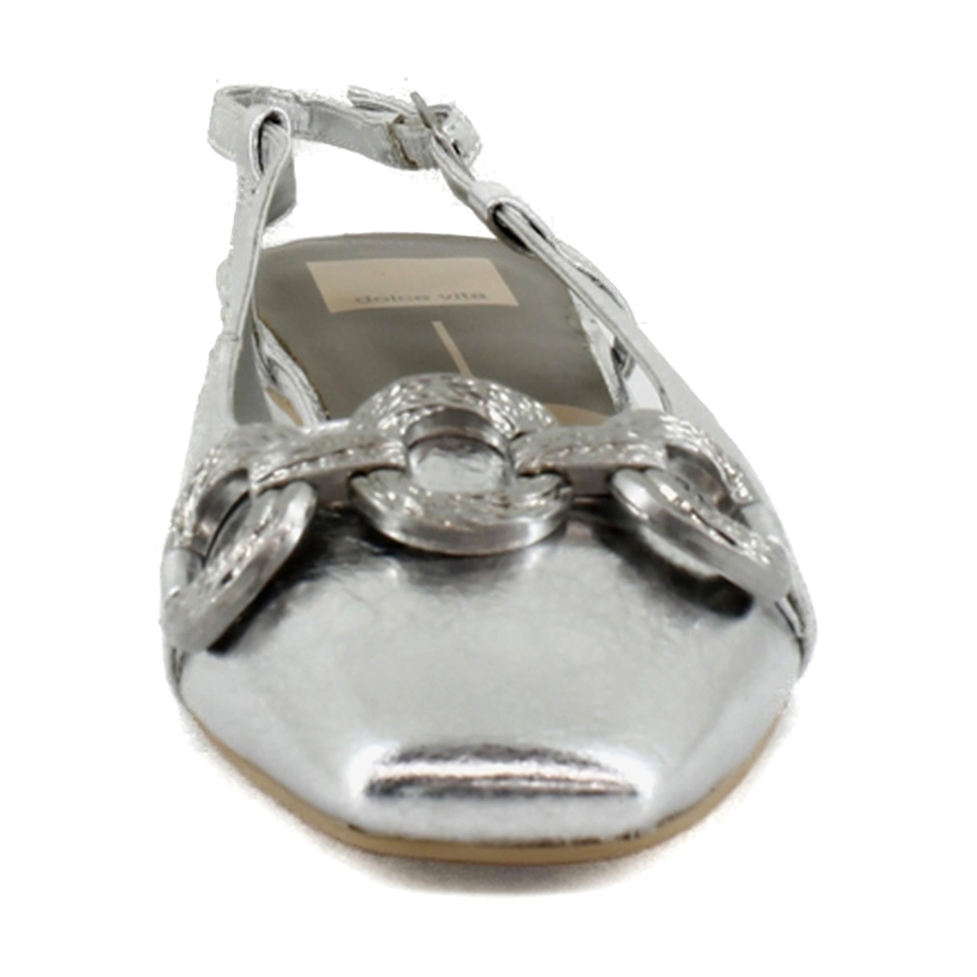 Silver Distressed Leather