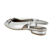 Silver Distressed Leather