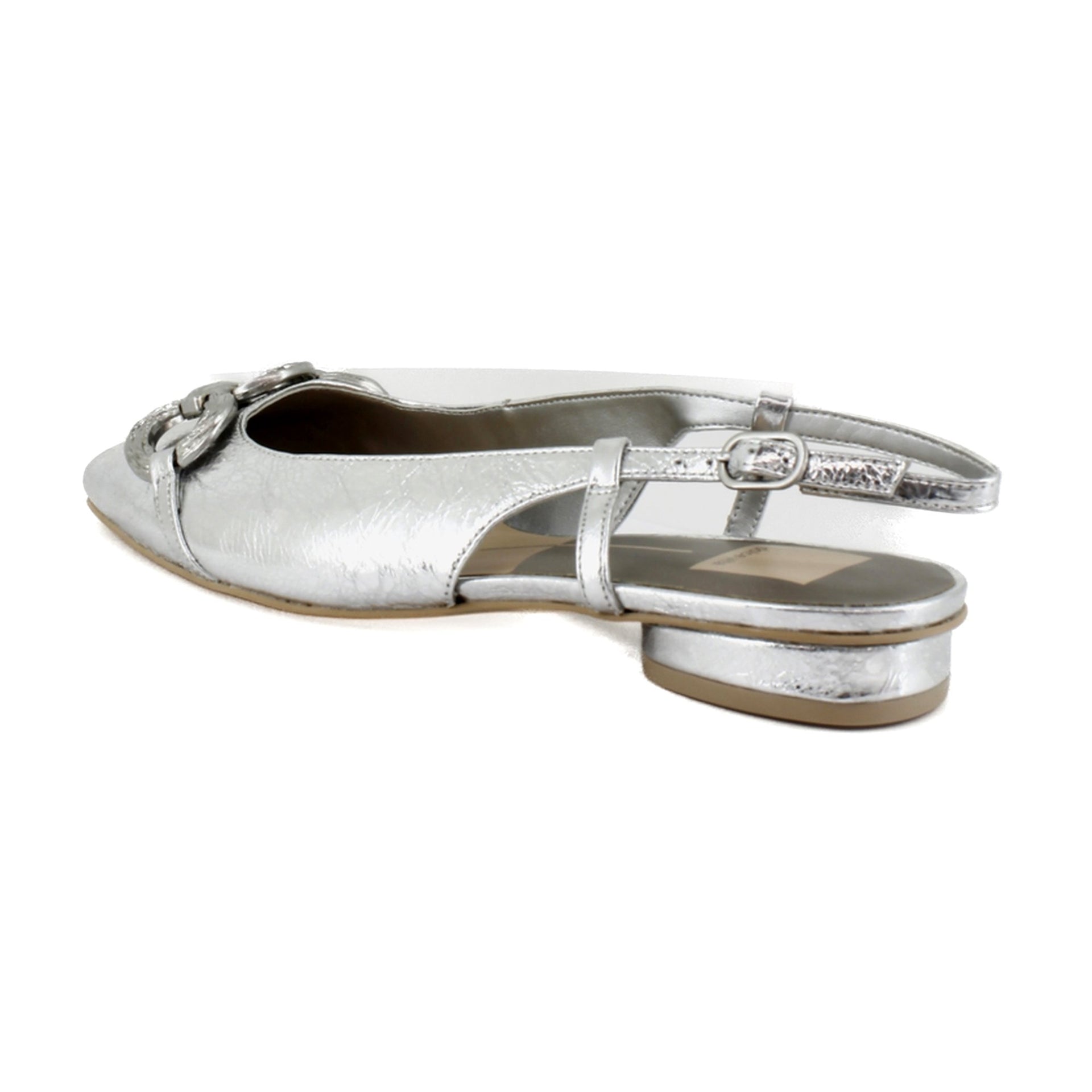 Silver Distressed Leather