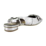 Silver Distressed Leather