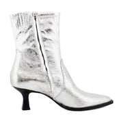 Silver Distressed Leather