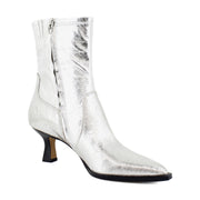 Silver Distressed Leather