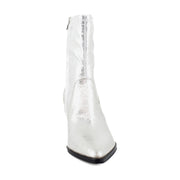 Silver Distressed Leather