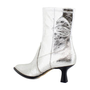 Silver Distressed Leather