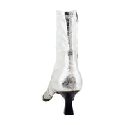 Silver Distressed Leather