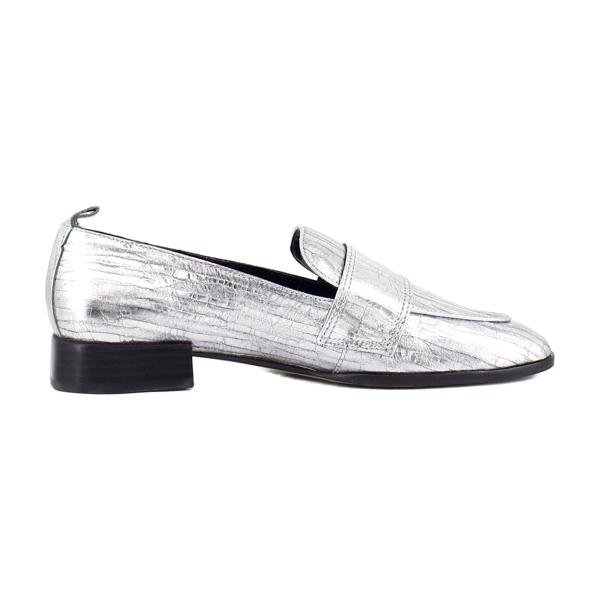 Graphite Metallic Leather