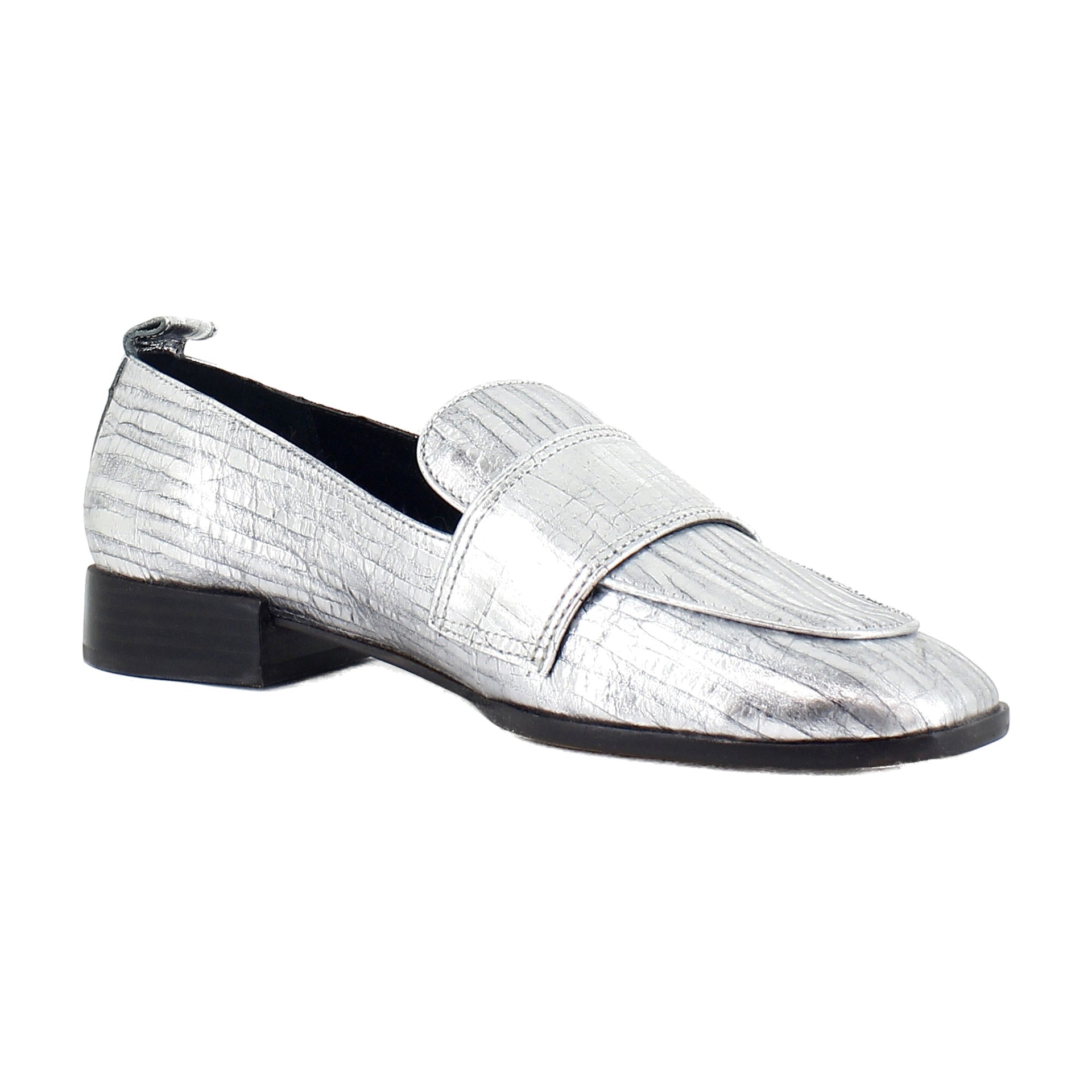 Graphite Metallic Leather