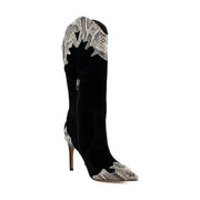 Black Multi Suede