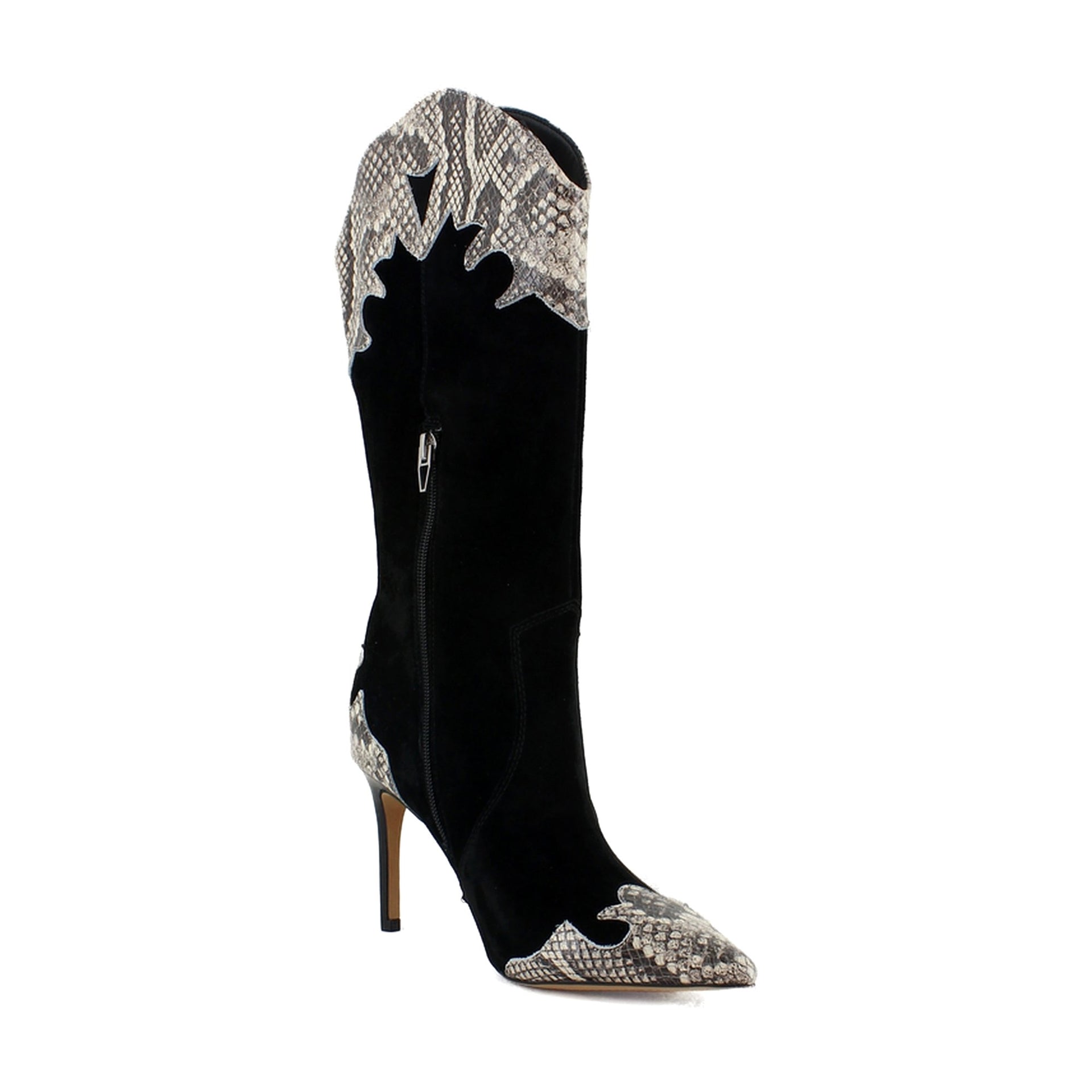 Black Multi Suede