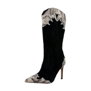 Black Multi Suede