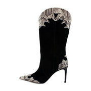 Black Multi Suede