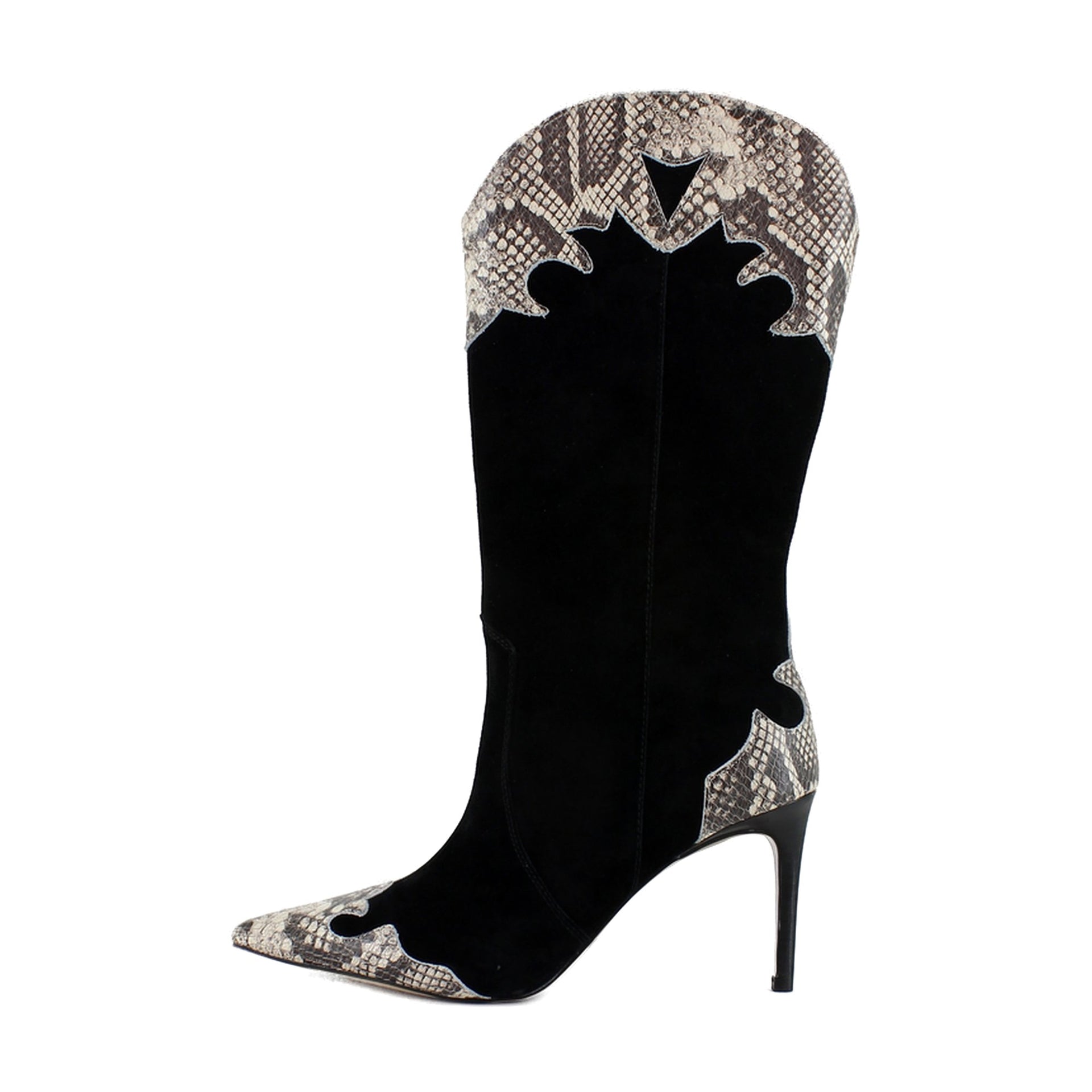 Black Multi Suede
