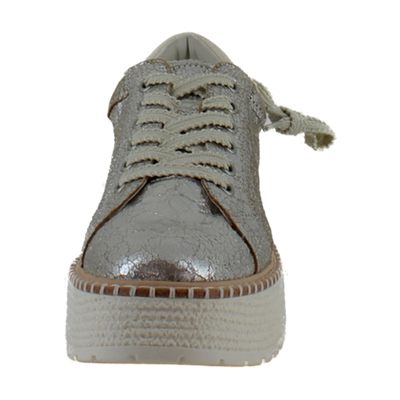 Silver Crackled Leather