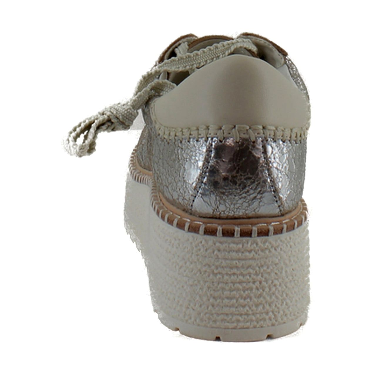 Silver Crackled Leather