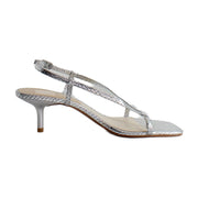 Silver Embossed Leather