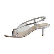 Silver Embossed Leather