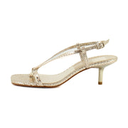 Champagne Embossed Leather